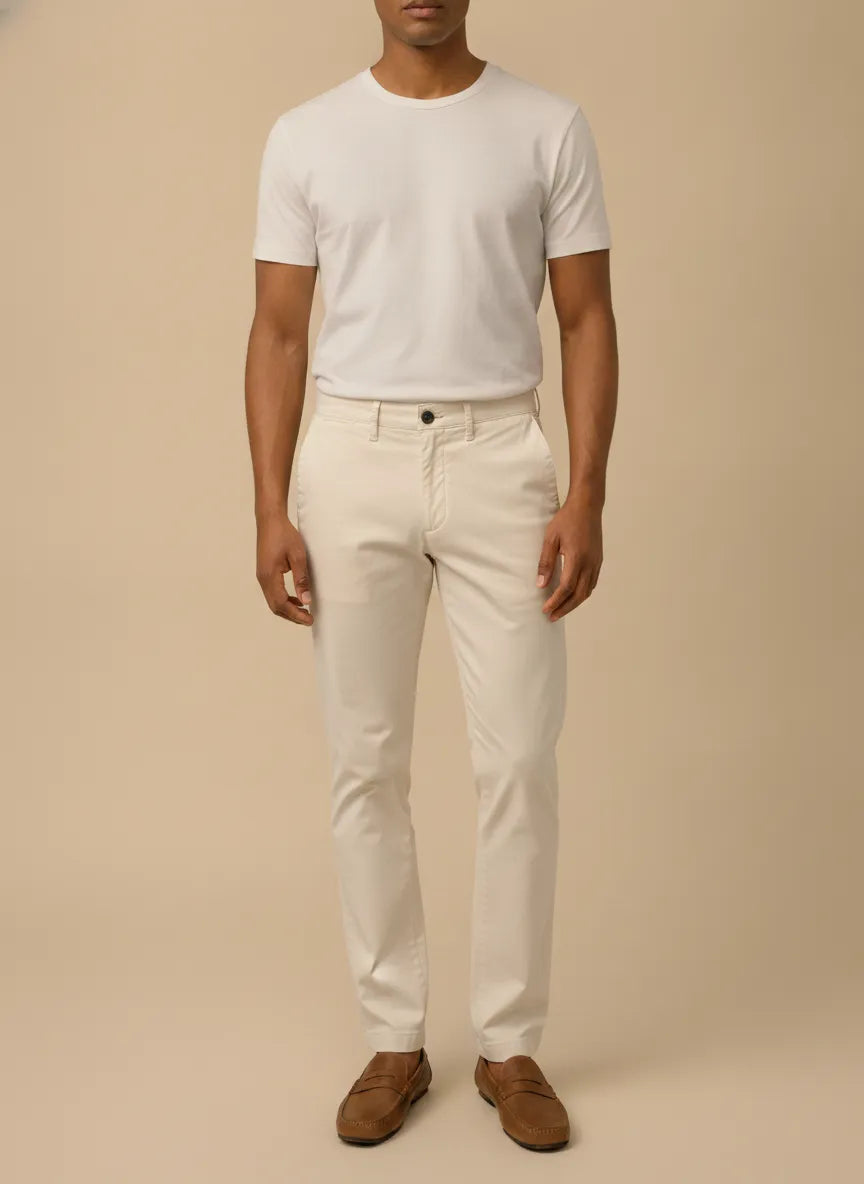 PANTALONE SLIM GABARDINA