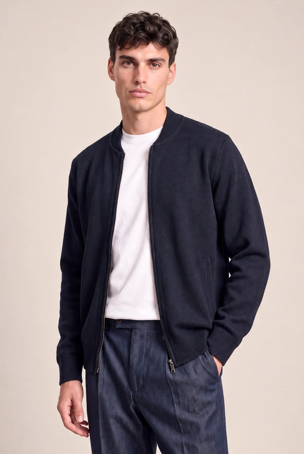 MAGLIA BOMBER DOPPIO FILO