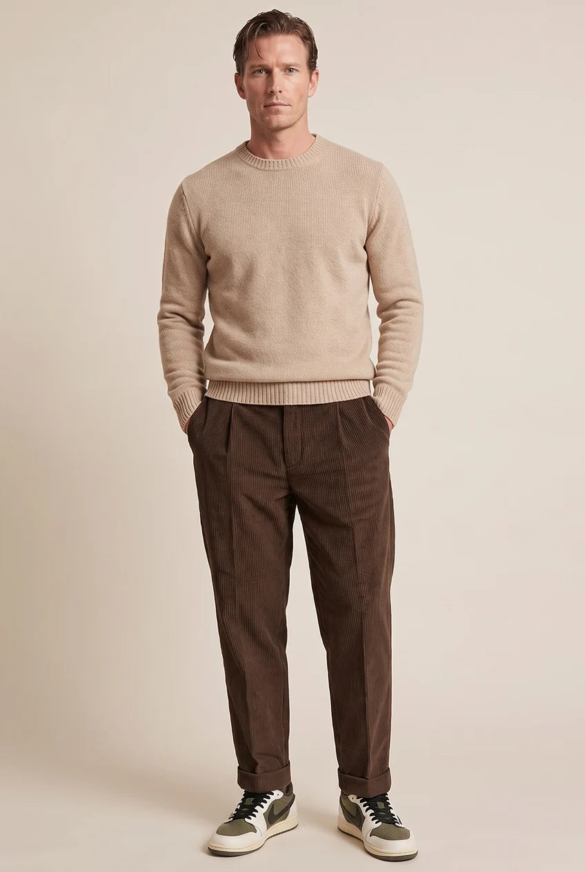 PANTALONE 1 PINCE VELLUTO ROCCIATORE