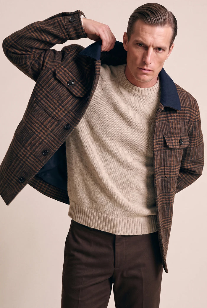 GIACCA OVERSHIRT GALLES COLLO VELLUTO
