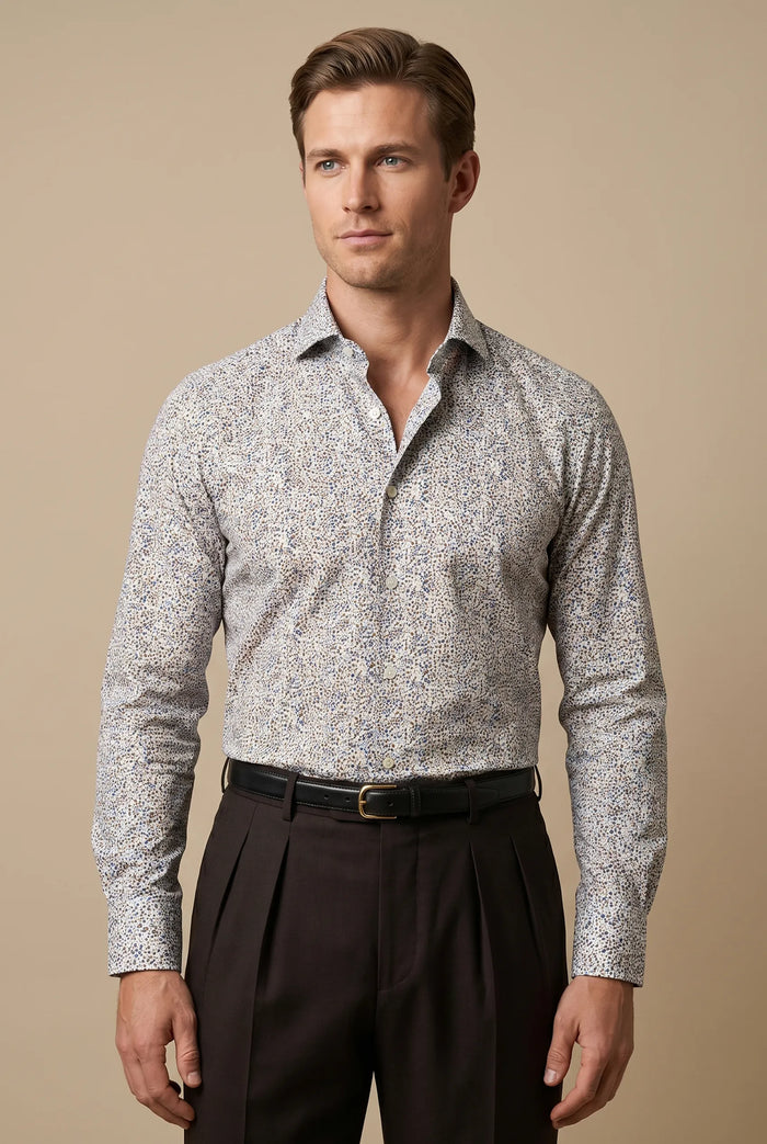 CAMICIA MODERN FIT CON STAMPA FANTASIA