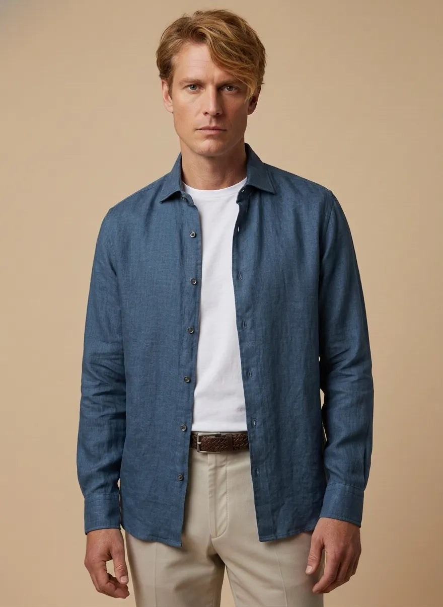 CAMICIA 100%LINO