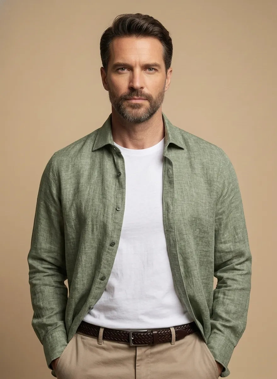 CAMICIA 100%LINO