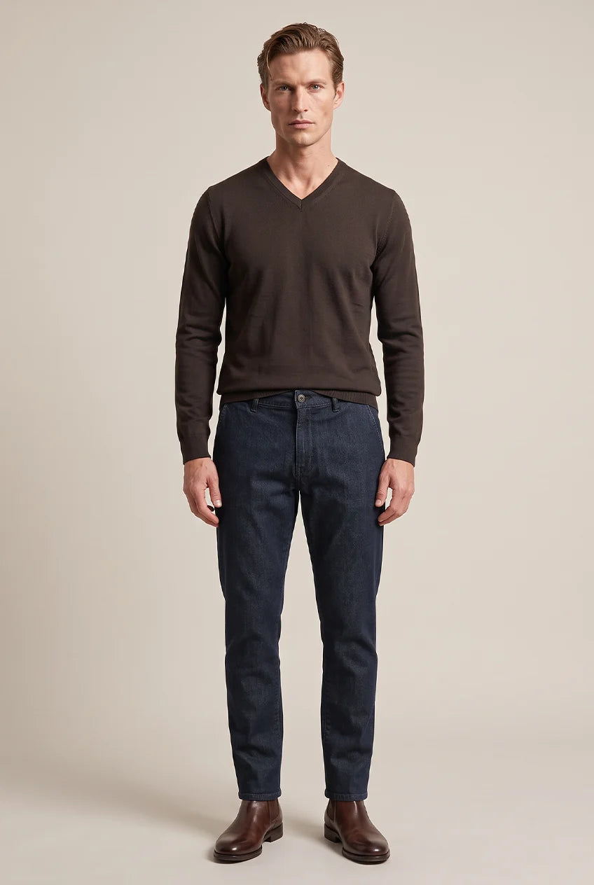 JEANS CHINO SLIM DENIM SCURO