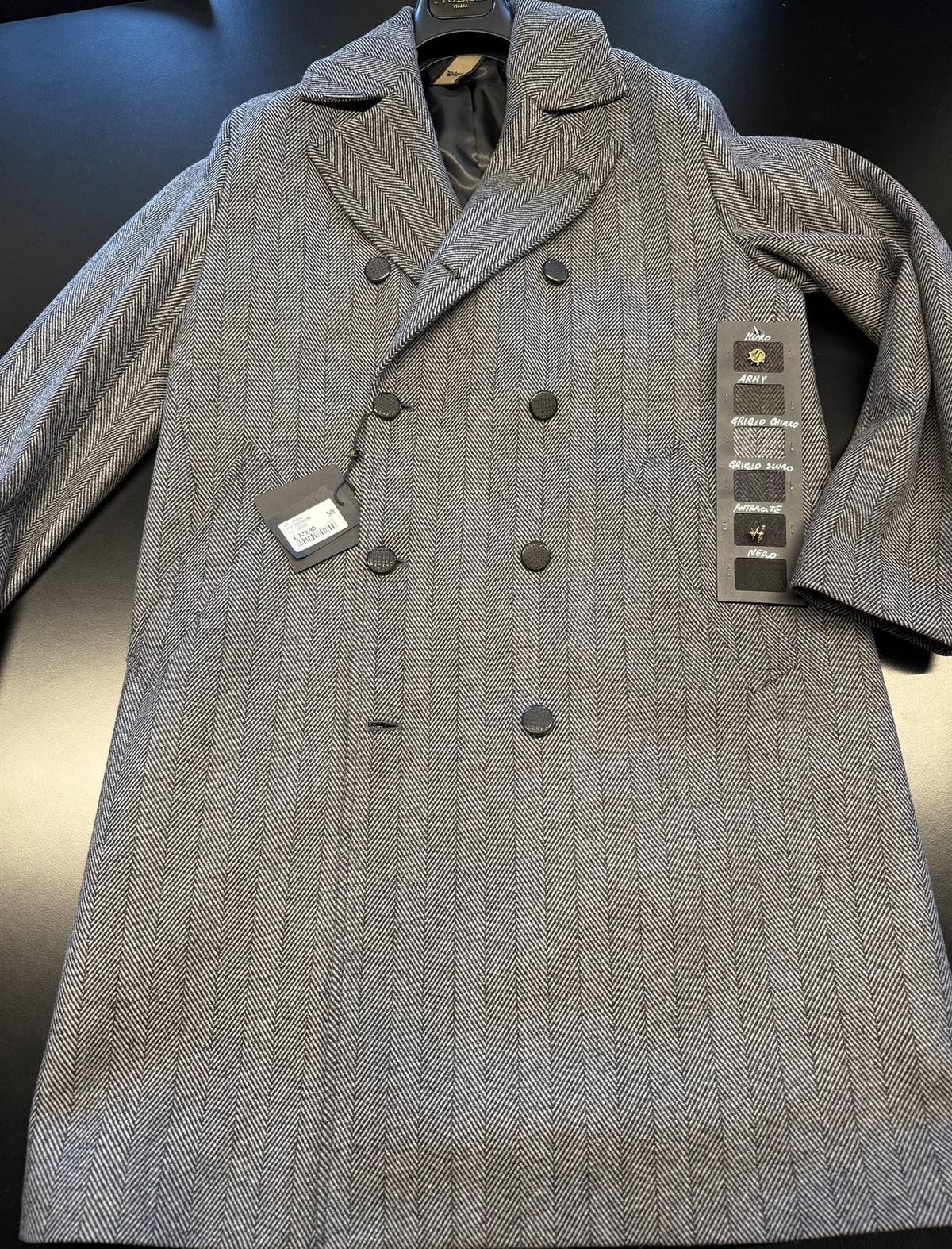 DUCA-MCP207R CAPPOTTO SEMI-OVER SPINATO