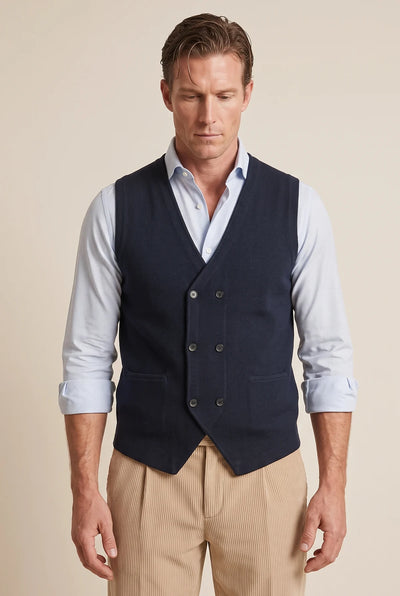 GILET DOPPIOPETTO MICRO OP VISCOSA