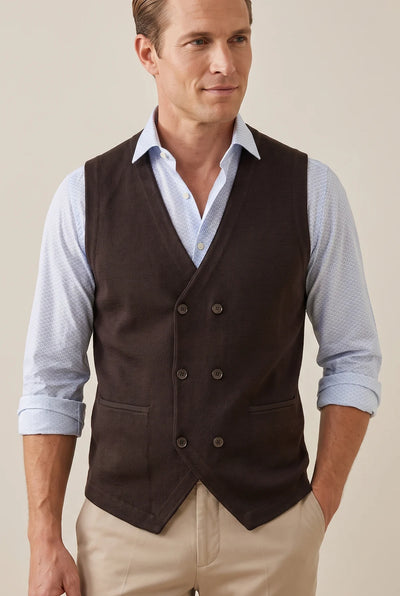 GILET DOPPIOPETTO MICRO OP VISCOSA