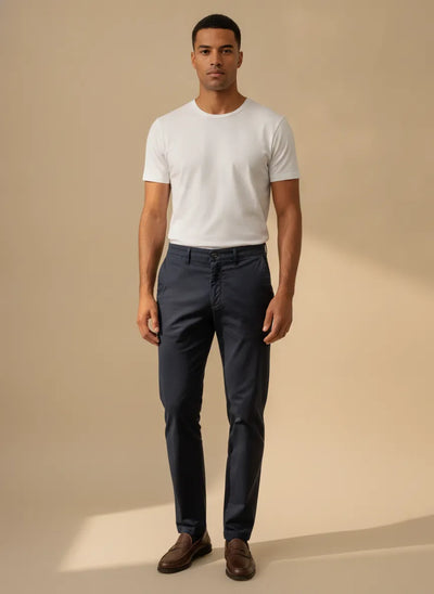PANTALONE SLIM GABARDINA