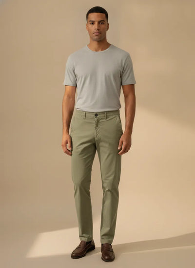 PANTALONE SLIM GABARDINA