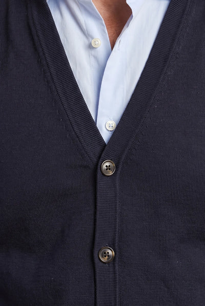 Gilet Cardigan in Maglia di Viscosa