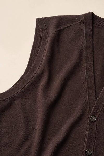 Gilet Cardigan in Maglia di Viscosa
