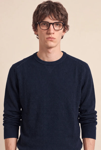 MAGLIA GIROCOLLO OPERATA IN MISTO LANA