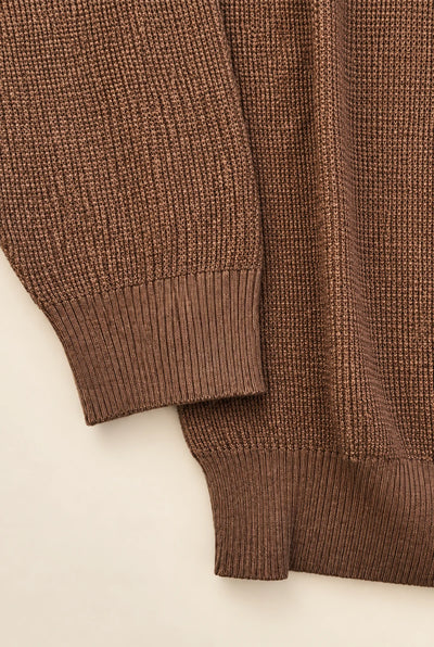 MAGLIA GIROCOLLO OPERATA IN MISTO LANA