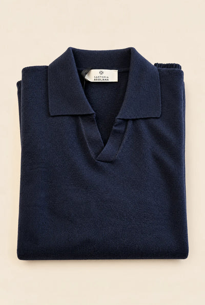 Maglia Polo Derby in Misto Cashmere