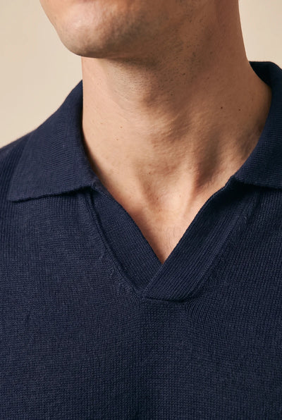 Maglia Polo Derby in Misto Cashmere