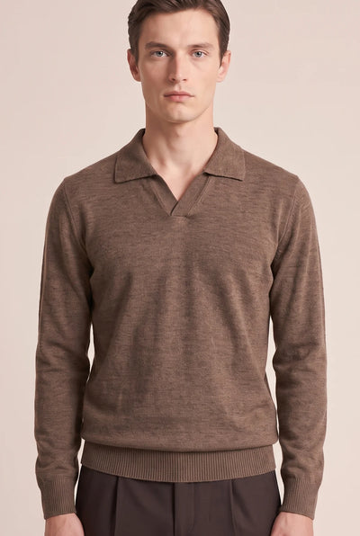 Maglia Polo Derby in Misto Cashmere