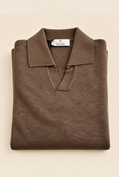 Maglia Polo Derby in Misto Cashmere