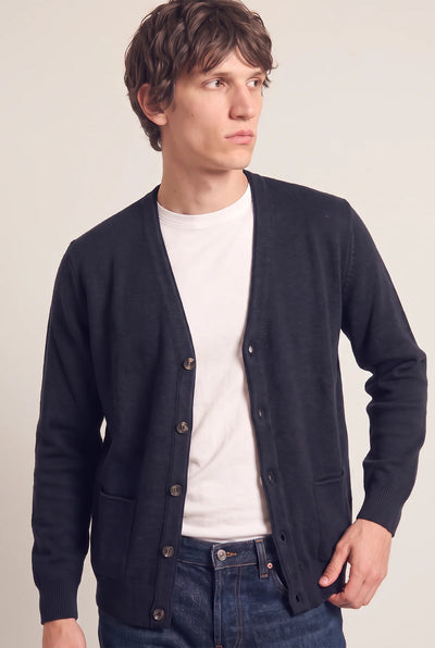 MAGLIA CARDIGAN DOPPIO FILO