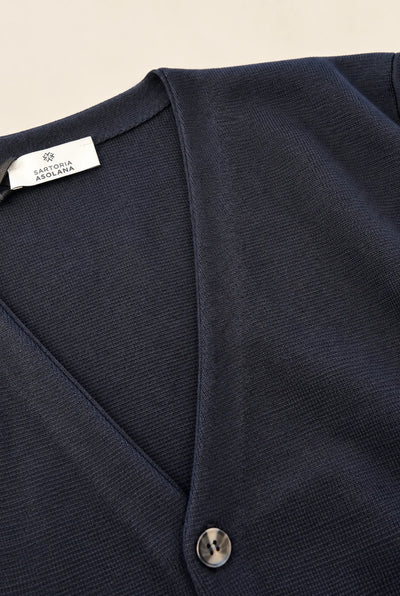 MAGLIA CARDIGAN DOPPIO FILO