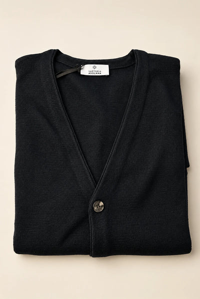 MAGLIA CARDIGAN DOPPIO FILO