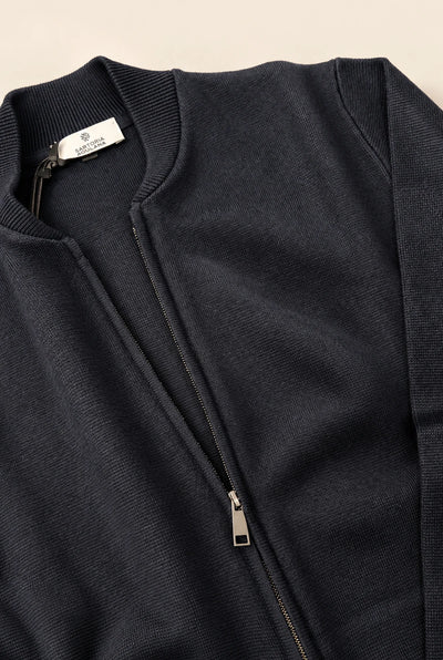 MAGLIA BOMBER DOPPIO FILO
