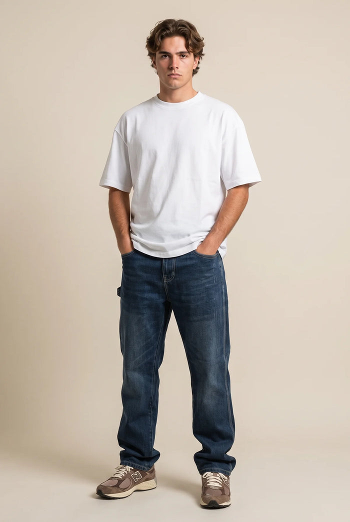 JEANS WORKED DENIM MEDIO