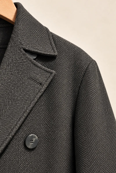 CAPPOTTO SEMI-OVER SPINATO