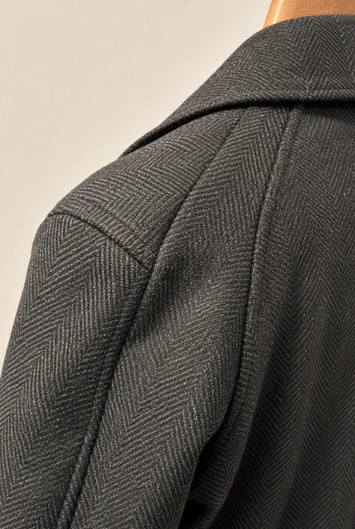 CAPPOTTO SEMI-OVER SPINATO