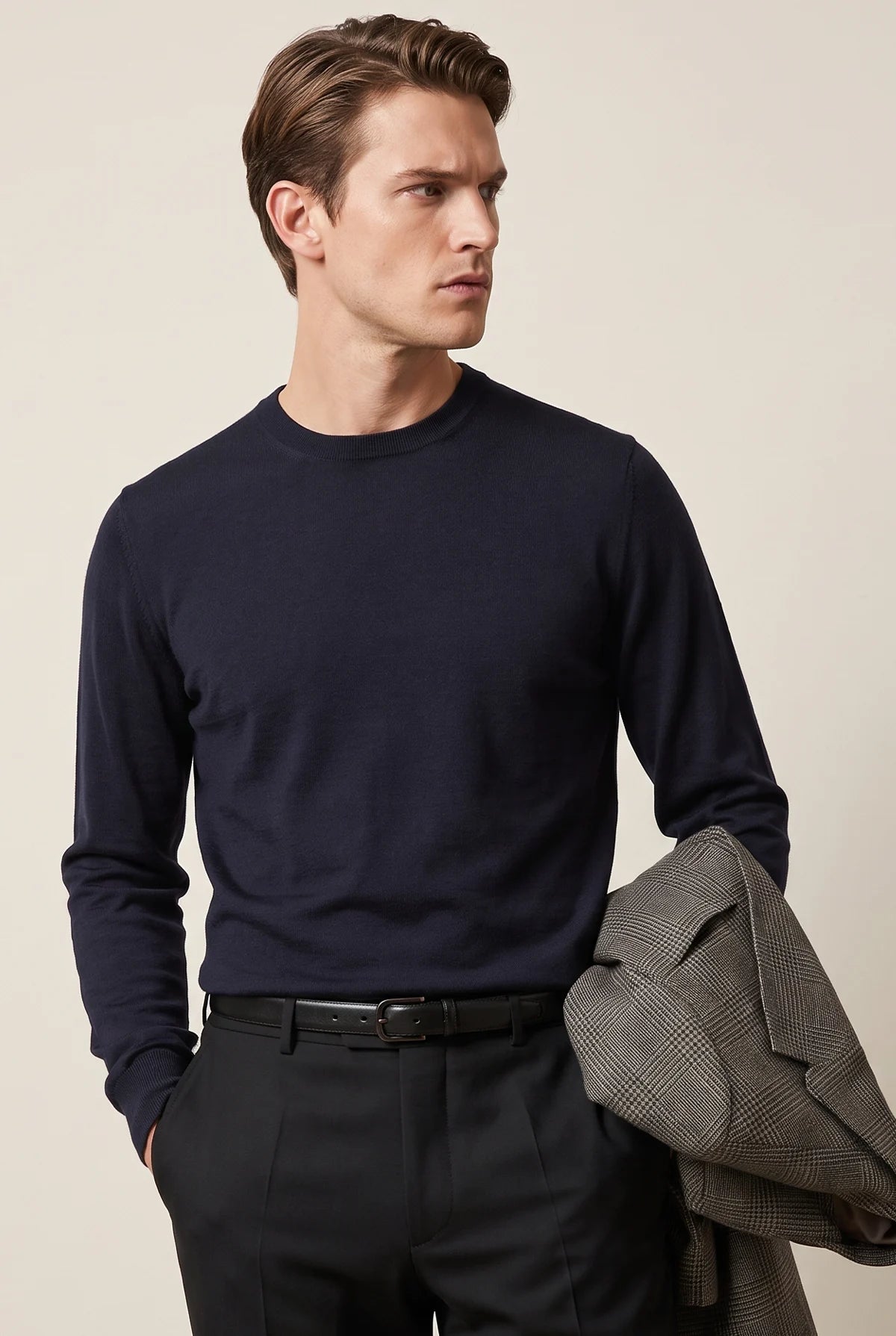 MAGLIA GIROCOLLO MERINO FIN. 16