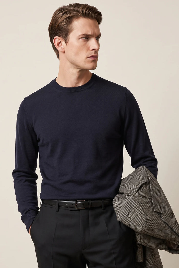 MAGLIA GIROCOLLO MERINO FIN. 16