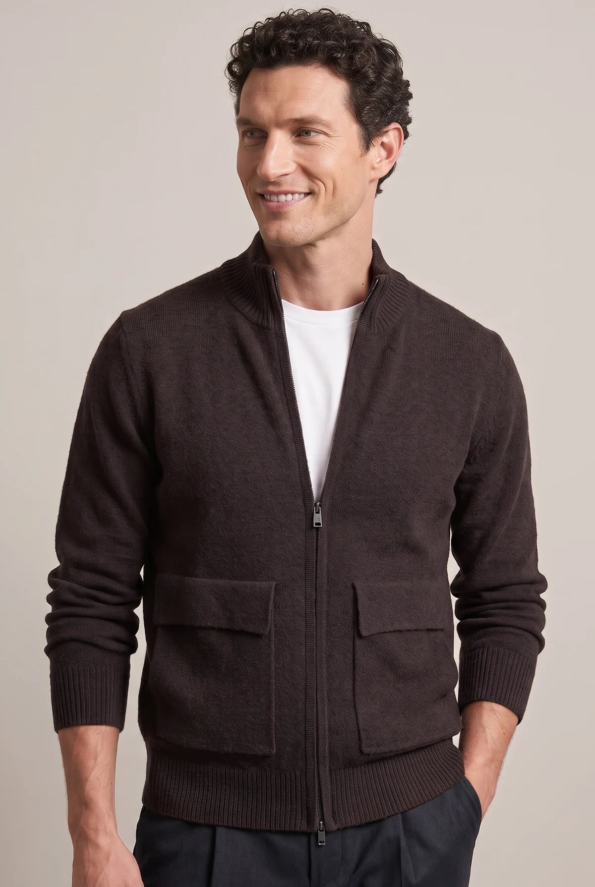 MAGLIA GIACCA ZIP CINIGLIA