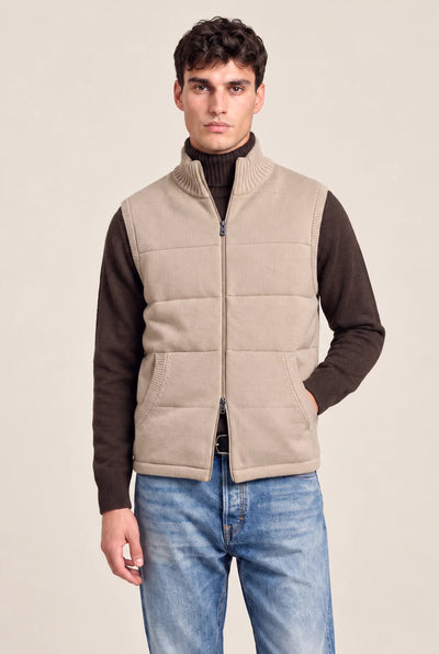 GILET MAGLIA TRAPUNTATO