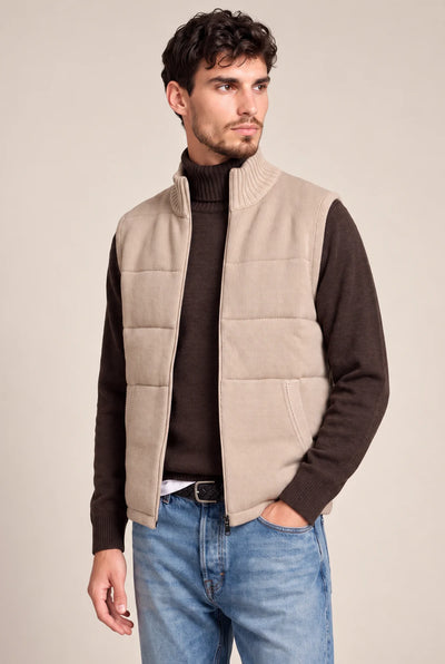 GILET MAGLIA TRAPUNTATO