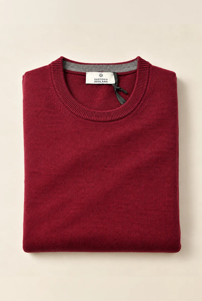 MAGLIA GIROCOLLO IN CASHMERE, LANA, SETA E MODAL