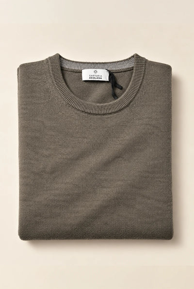 MAGLIA GIROCOLLO IN CASHMERE, LANA, SETA E MODAL