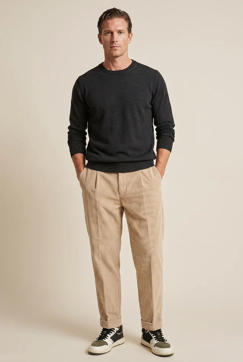 PANTALONE 1 PINCE VELLUTO ROCCIATORE