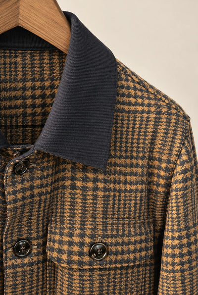 GIACCA OVERSHIRT GALLES COLLO VELLUTO