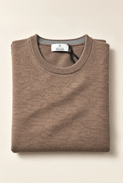 MAGLIA GIROCOLLO IN CASHMERE, LANA, SETA E MODAL