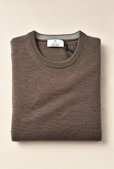 MAGLIA GIROCOLLO IN CASHMERE, LANA, SETA E MODAL