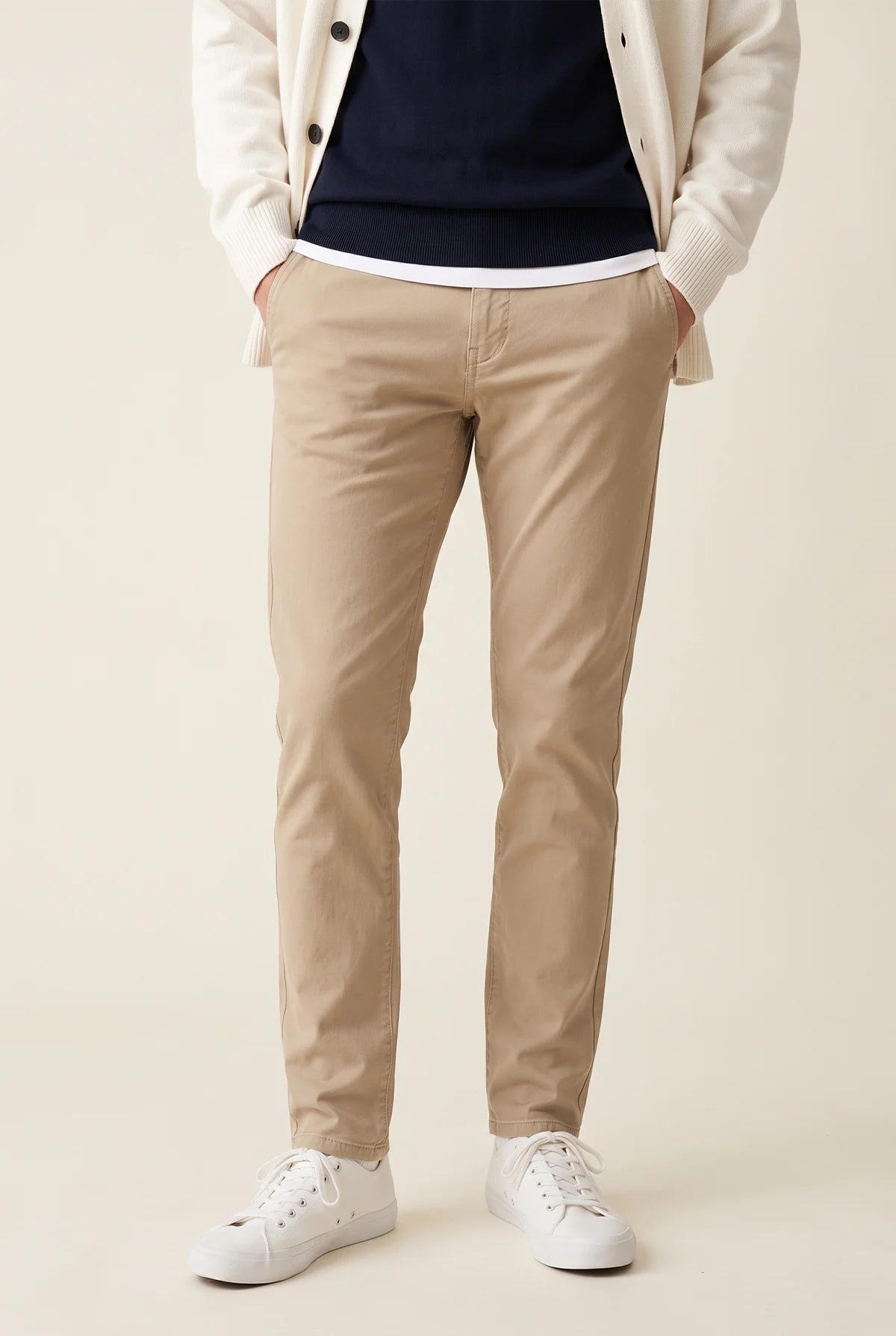 PANTALONE SLIM GABARDINA