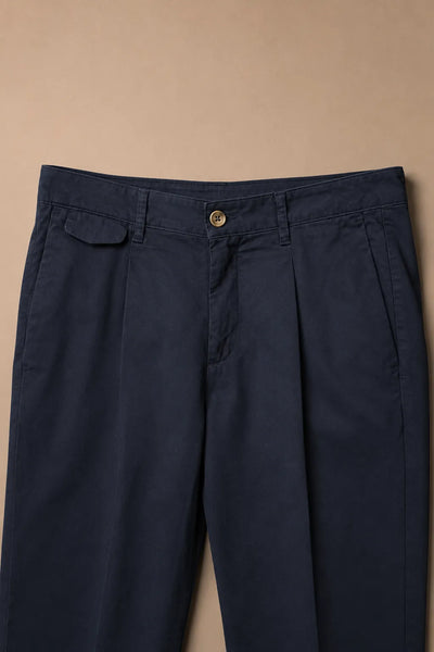 Pantalone 1 Pinces in Gabardina - POSITANO