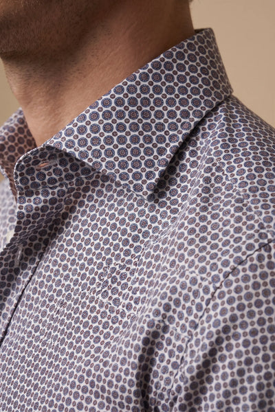 CAMICIA MODERN FIT 100% COTONE STAMPA FANTASIA