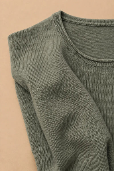 MAGLIA MEZZA MANICA IN MISTO LINO UNITA