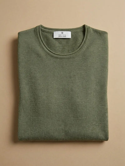 MAGLIA MEZZA MANICA IN MISTO LINO UNITA