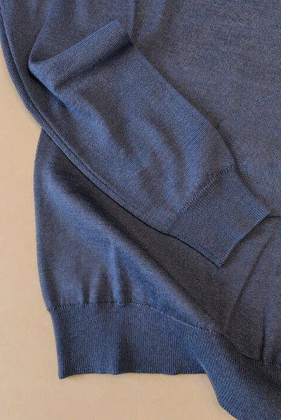 DRONE — Maglia girocollo in 100% lana merino Tollegno