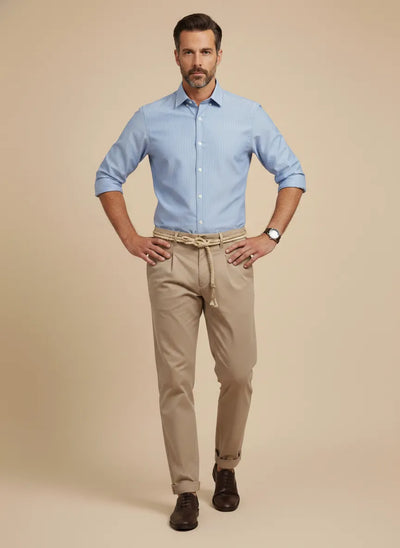 Pantalone in Tela Vela di Cotone