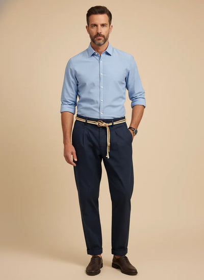 Pantalone in Tela Vela di Cotone