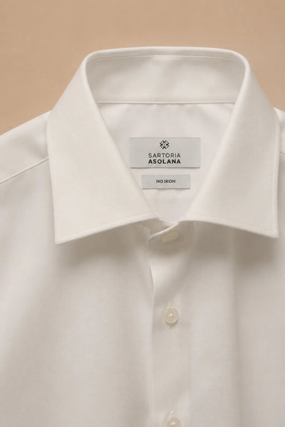CAMICIA NO STIRO 100% COTONE TWILL