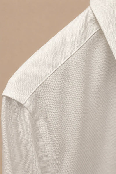 CAMICIA COTONE DOPPIO RITORTO NIDO D’APE