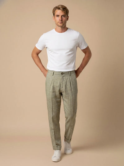 PANTALONE COT/LINO RESCA